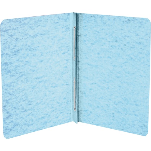 Presstex Report Cover, Side Bound, Prong Clip, Letter, 3" Cap, Light Blue