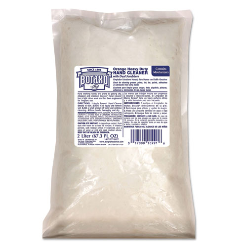 ORANGE HEAVY DUTY HAND CLEANER, 2 L REFILL BAG, 4/CARTON
