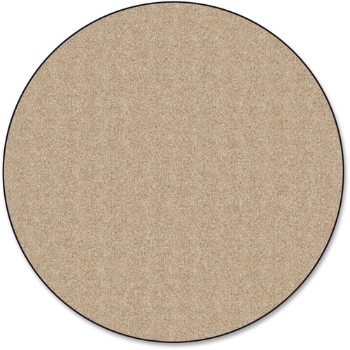 Traditional Rug, Solids, 6' Round, Almond