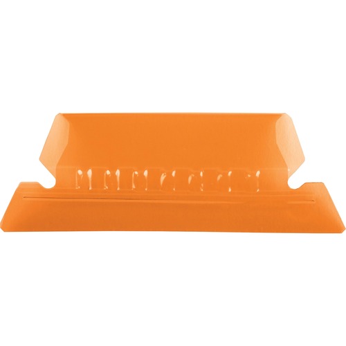 Plastic Tabs, 2" Tab, 1/5 Tab Cut, 25/PK, Orange