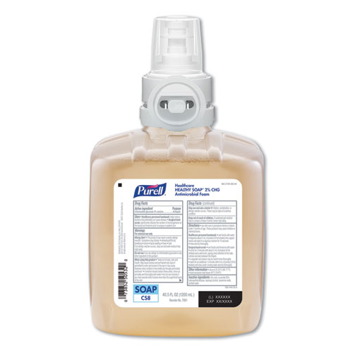 HEALTHY SOAP 2.0(percent) CHG ANTIMICROBIAL FOAM, 1200 ML, 2/CARTON