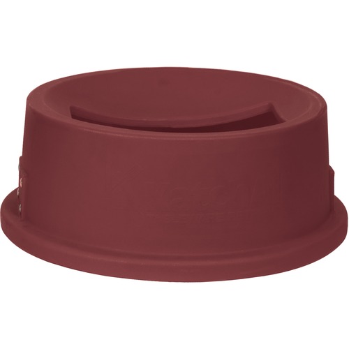 Katchall Flatware Retriever, Red, Round, 22 1/4"dia X 10 1/2h, 32-Gal Cap.