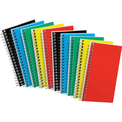 Memo Notebook,Side Spiral,Narrow Rld,50 Shts,5"x3",10/BD,AST