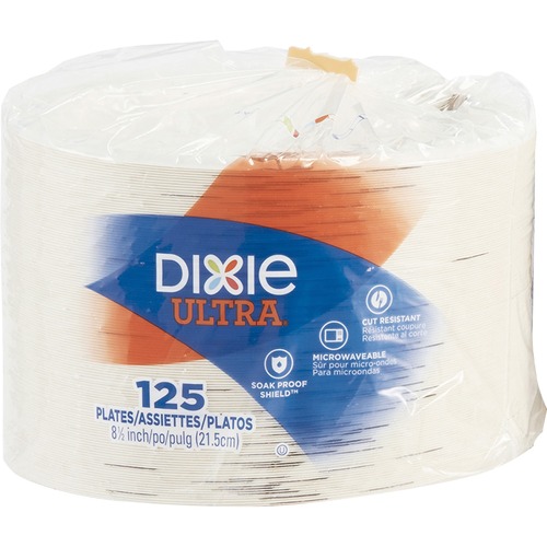 Pathways Soak Proof Shield Heavyweight Paper Plates, 8 1/2", 125/pack