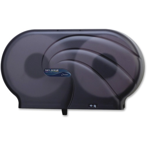 Twin 9" Jbt Toilet Tissue Dispenser, Oceans, 19 X 5 1/4 X 12, Black Pearl