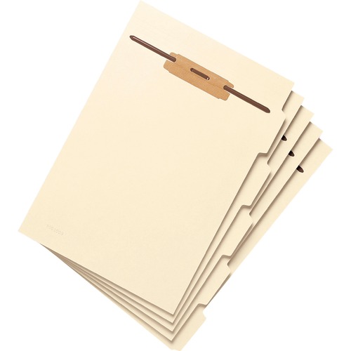 FILE FOLDER DIVIDERS WITH FASTENER, SIDE 1/5-CUT TAB, LETTER SIZE, 50/PACK