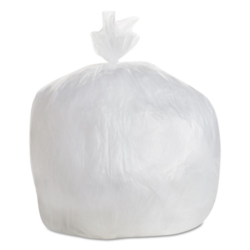 HIGH DENSITY CAN LINERS, 30 GAL, 8 MICRONS, 30" X 36", NATURAL, 500/CARTON