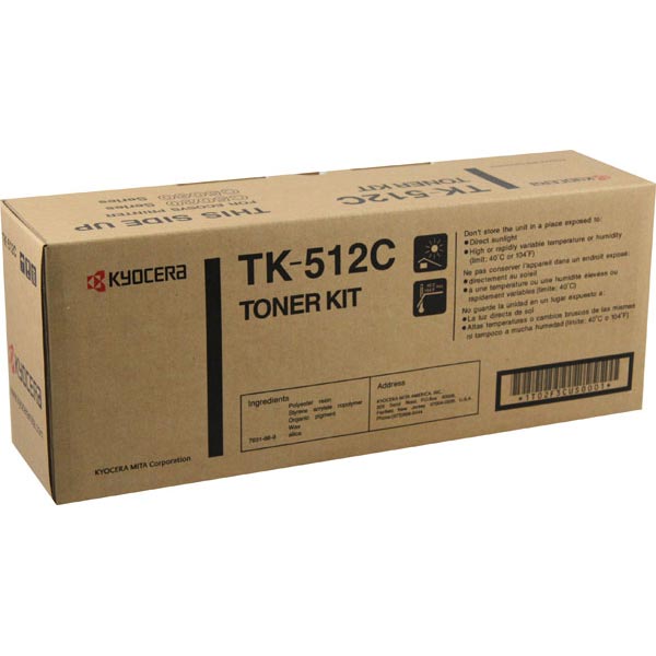 Kyocera Mita 1T02F3CUS0 (TK-512C) Cyan OEM Toner