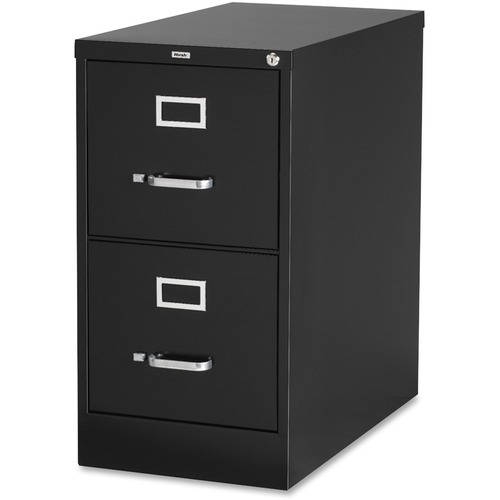 2-Drawer Vertical File,w/ Lock,15"x26-1/2"x28-3/8",Black