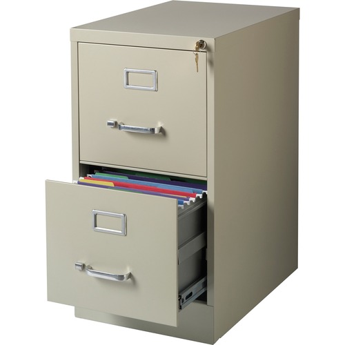 Vertical File, 22" Deep, Comm, 2-Dwr, 15"x22"x28-3/8", PY