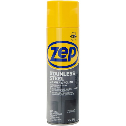 Stainless Steel Polish, 14oz, Chrome/Black