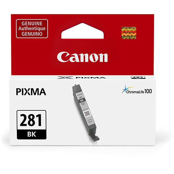2091C001 (CLI-281) CHROMALIFE100+ INK, 750 PAGE-YIELD, BLACK