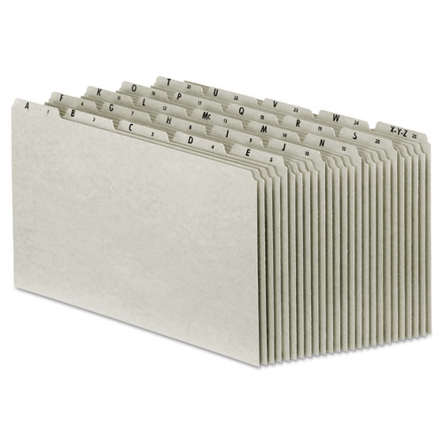 Recycled Top Tab File Guides, Alpha, 1/5 Tab, Pressboard, Legal, 25/set