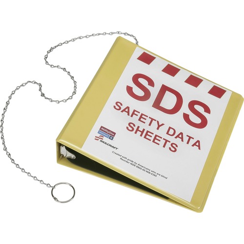 7510016236240, GLOBAL HARMONIZED SAFETY DATA SHEET BINDER, 2", YELLOW