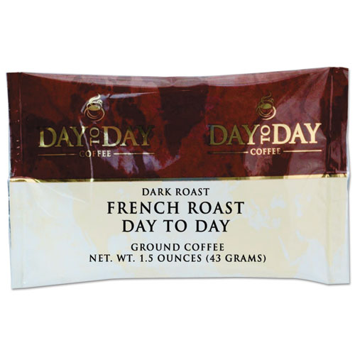 100(percent) Pure Coffee, French Roast, 1.5 Oz Pack, 42/carton