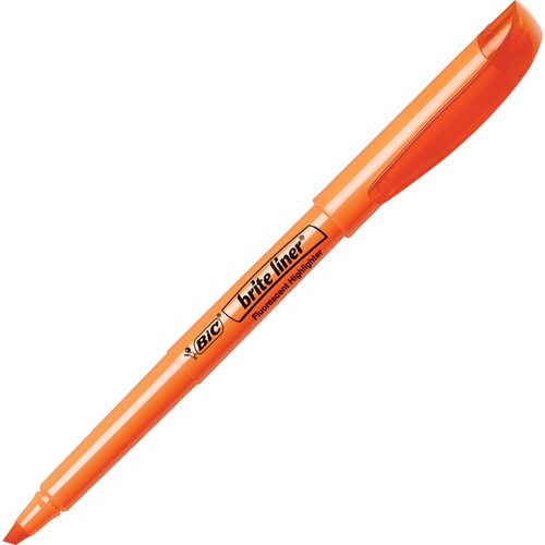 Brite Liner Highlighter, Chisel Tip, Fluorescent Orange, Dozen