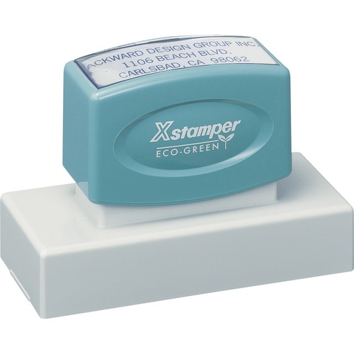 Address Stamp,1-8 Line,43Max Chr,Xtra Lrg,1-3/16"x3-1/8"