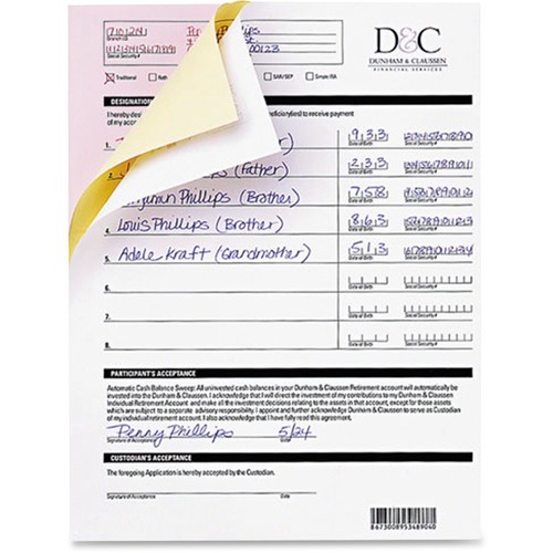 Fast Pack Digital Carbonless Paper, 8-1/2 X 11, White, 2500/carton