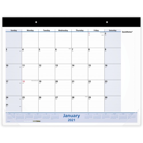 QUICKNOTES DESK PAD, 22 X 17, 2019