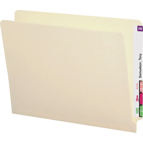 Heavyweight Folders, Straight Two-Ply End Tab, Letter, Manila, 50/box