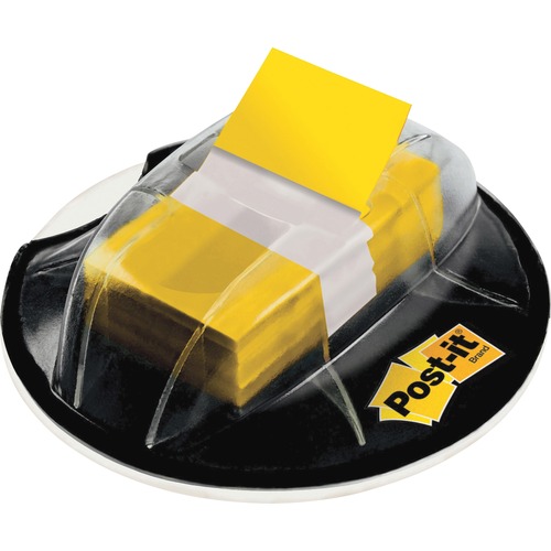 Page Flags In Desk Grip Dispenser, 1 X 1 3/4, Yellow, 200/dispenser