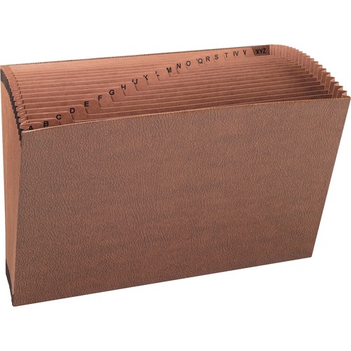 A-Z Open Expanding File, 21 Pockets, Legal, Redrope Printed