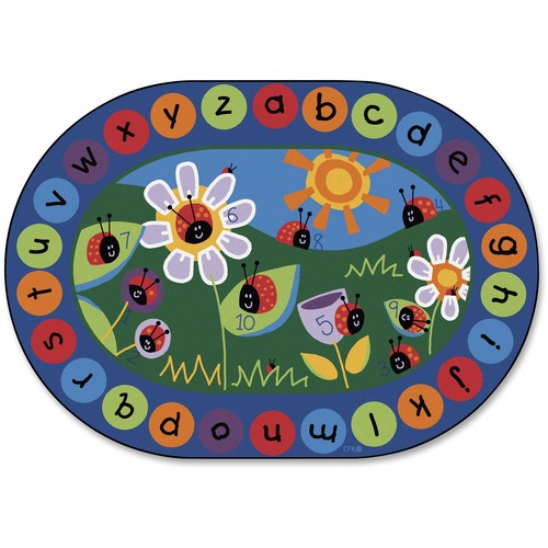 Circletime Mat, Ladybugs, 8'3"x11'8", Multi