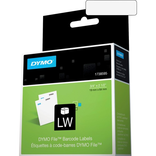 Labelwriter Bar Code Labels, 3/4 X 2 1/2, White, 450 Labels/roll