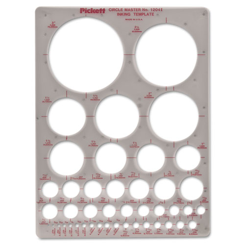 Templates, Circles, 7" X 10", Smoke