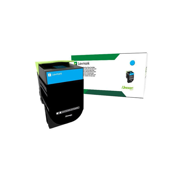 Lexmark CS310 CS410 CS510 Cyan Return Program Toner Cartridge for US Government (1000 Yield) (TAA Compliant Version of 70C10C0)
