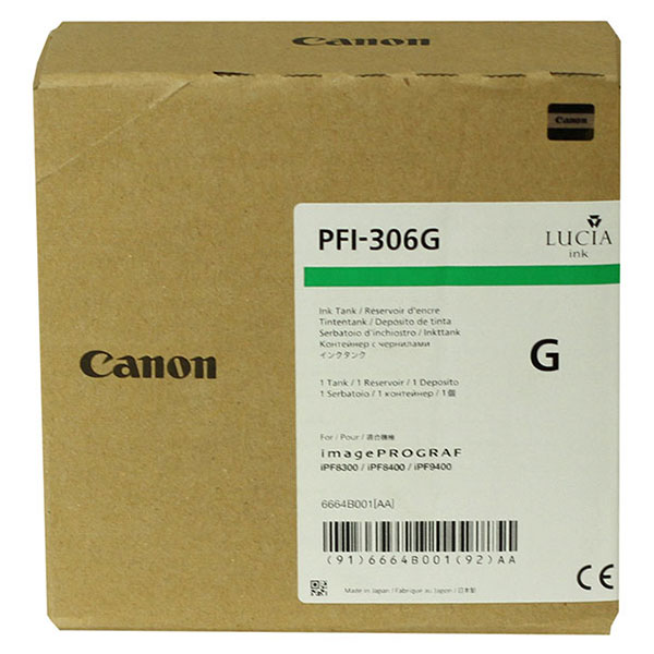 Canon (PFI-306G) imagePROGRAF iPF8300 8400 9400 Green Ink Cartridge (330 ml)