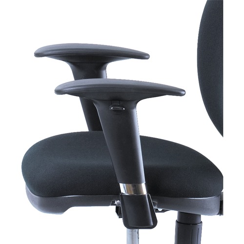 Adjustable T-Pad Arms For Metro Series Extended-Height Chairs, Black/chrome