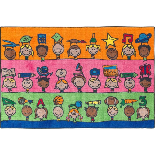 Fun At School Rug, 3'x5', Multi