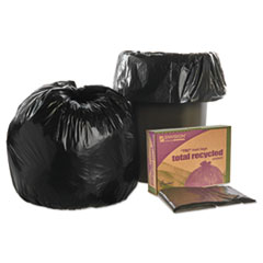 8105013862290, RECYCLED TRASH CAN LINERS, 30 X 39, BLACK/BROWN, 100/CARTON
