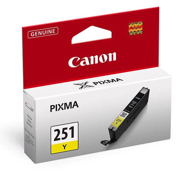 6516B001 (CLI-251) CHROMALIFE100+ INK, 330 PAGE-YIELD, YELLOW