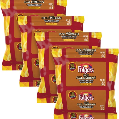 Coffee Filter Packs, 100(percent) Colombian, 1.4 Oz Pack, 40/carton