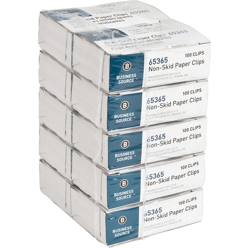 Paper Clips, Regular, Nonskid, 1000/PK, Silver