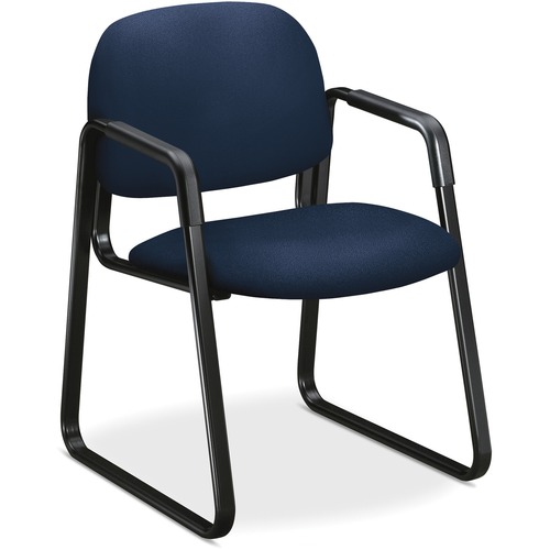 Solutions Seating 4000 Series Sled Base Guest Chair, Navy