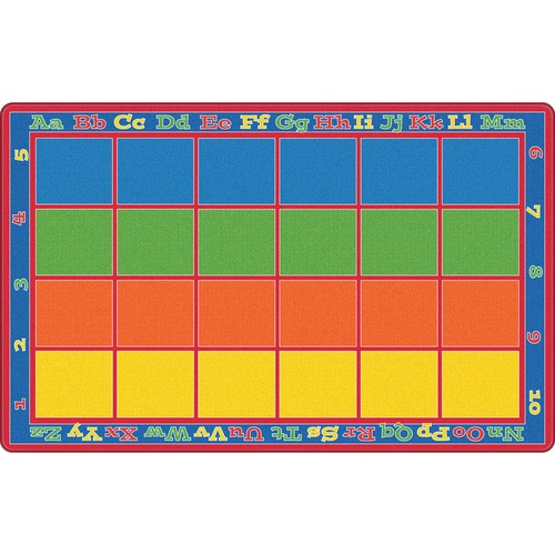 Sitting Grid Rug, 7'6x12', Multi