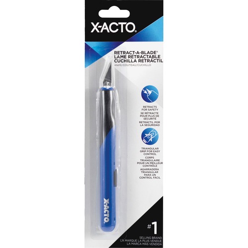Retract-A-Blade Knife, #11 Blade, Blue/black