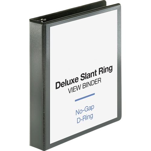 View Binder, Slant Ring, 1-1/2" Capacity, Letter, Black