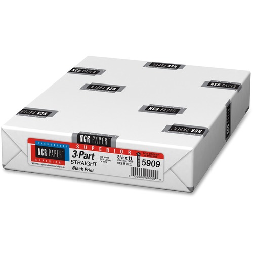 Straight Paper, 3-Part, 92GE, 8-1/2"x11", 500SH/PK