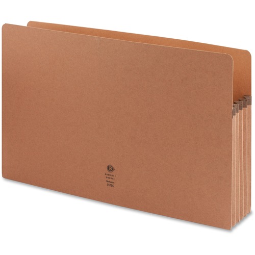 Business Source  File Pocket, 5-1/4" Exp., Legal, 10/BX, Redrope