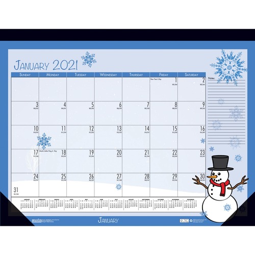 EARTHSCAPES SEASONAL DESK PAD CALENDAR, 18 1/2 X 13, 2019