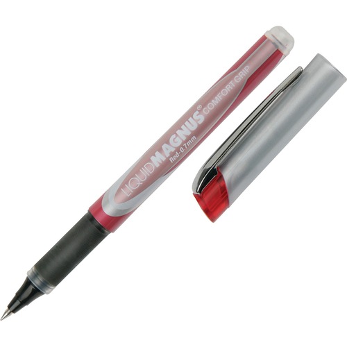 7520015877781, LIQUID MAGNUS ROLLERBALL STICK PEN, RED, MEDIUM, 4/PACK