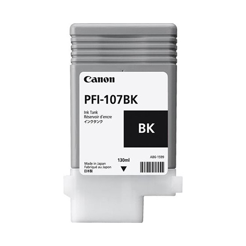 Canon (PFI-107BK) imagePROGRAF iPF670 680 685 770 780 785 Black Ink Tank (130 ml)
